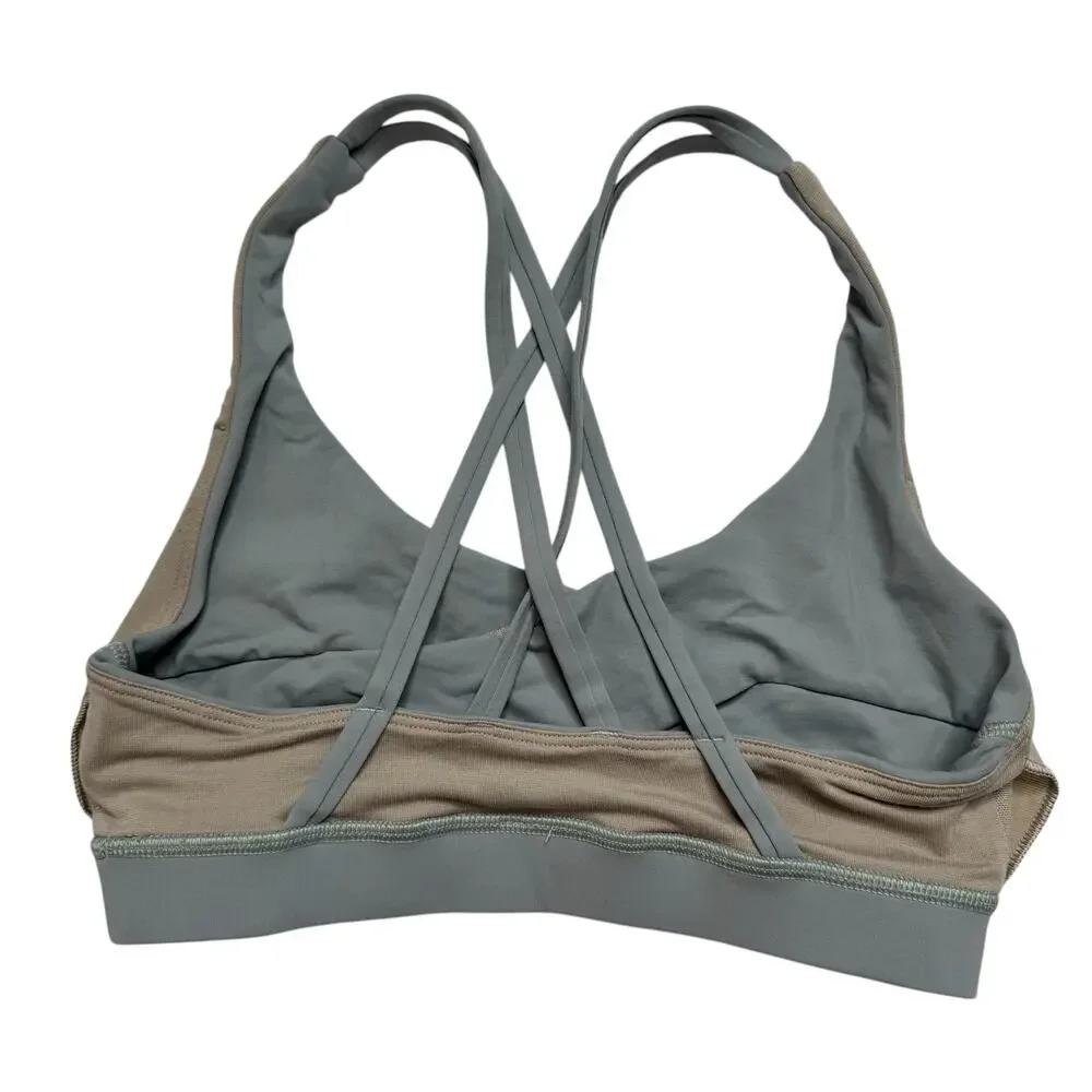 LULULEMON Wrap Energy Bra in Misty Moss Green Size 4 Womens Luxtreme #W2AYCS